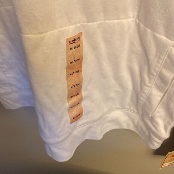 Urban Pipeline Gray and White Hoodie with Graphic Design - Picture 2 of 4